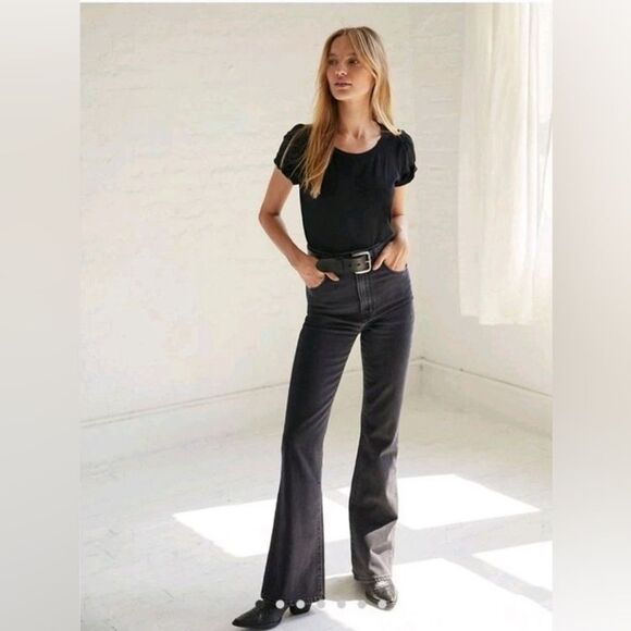 ROLLA'S Black Flare & Wide Leg Jeans - Picture 2 of 11